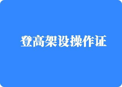 操屄视频在线观看中国的女人被操的叫喊爽死了登高架设操作证